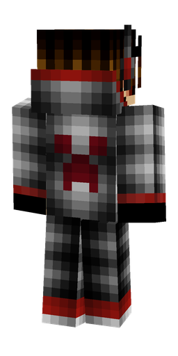 Black skin: body, back render