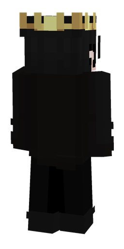 Black skin: body, back render