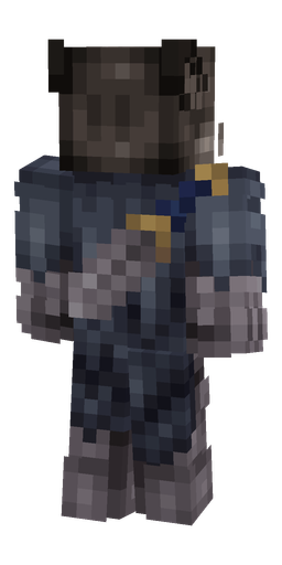 Black skin: body, back render