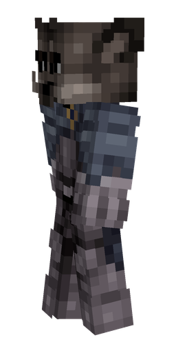 Black skin: body, left side render