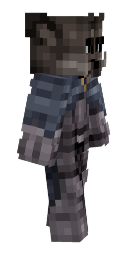 Black skin: body, right side render