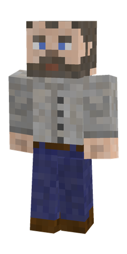 Blue skin: body, front render