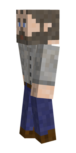 Blue skin: body, left side render