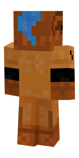 Brown skin: body, back render