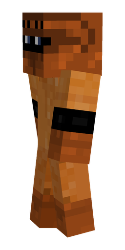 Brown skin: body, left side render