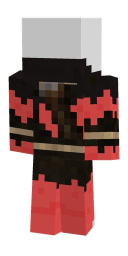 Black skin: body, back render