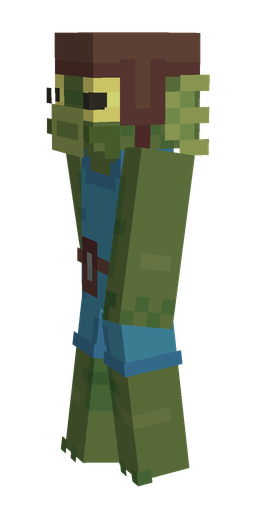 Blue skin: body, left side render