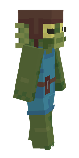 Blue skin: body, right side render