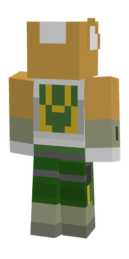 Classic skin: body, back render