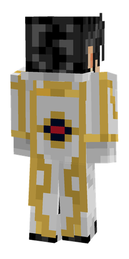 Black skin: body, back render