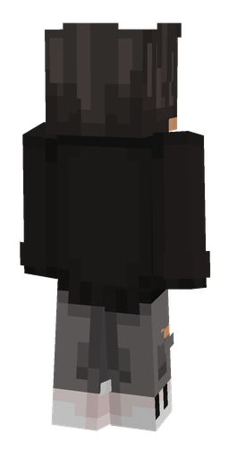 Black skin: body, back render