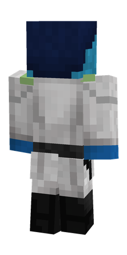 Blue skin: body, back render