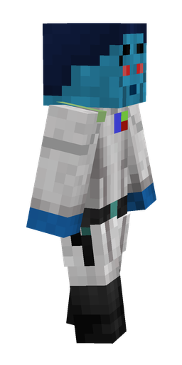 Blue skin: body, right side render