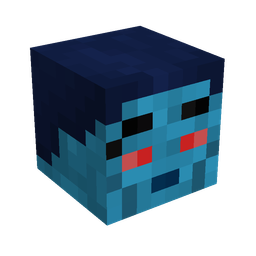 Blue skin: head render