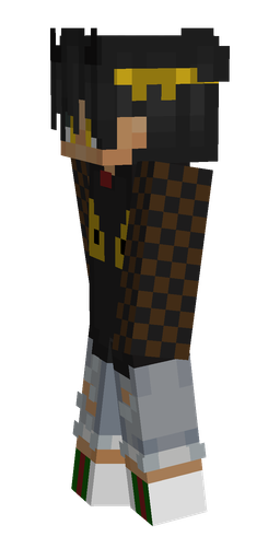 Black skin: body, left side render