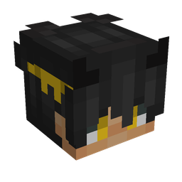 Black skin: head render
