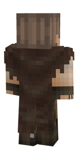 Brown skin: body, back render