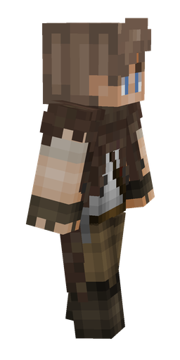 Brown skin: body, right side render