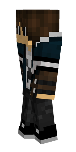 Black skin: body, left side render