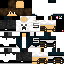 Black skin: raw texture render