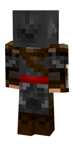 Black skin: body, back render