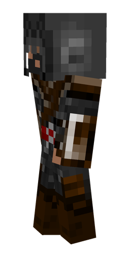Black skin: body, left side render