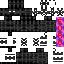 Black skin: raw texture render