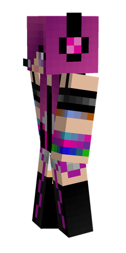 Black skin: body, left side render