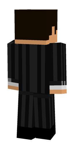 Black skin: body, back render