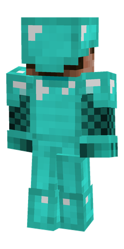 Blue skin: body, back render
