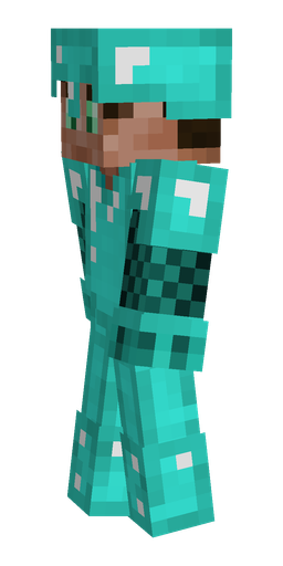 Blue skin: body, left side render