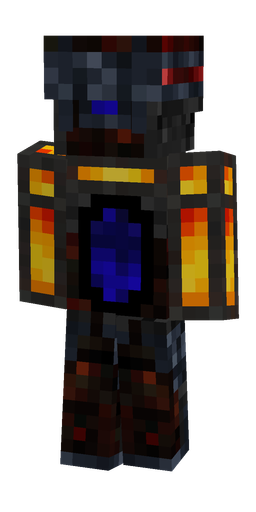 Black skin: body, back render