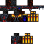 Black skin: raw texture render