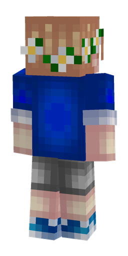 Blue skin: body, back render