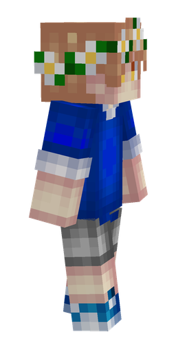 Blue skin: body, right side render