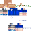 Blue skin: raw texture render