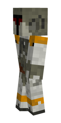 Black skin: body, left side render