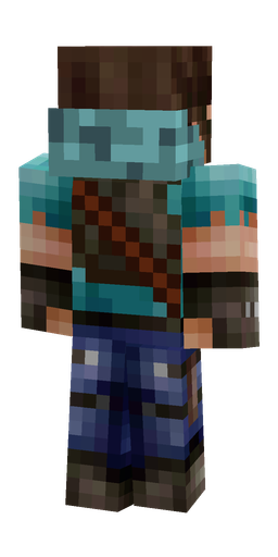 Black skin: body, back render