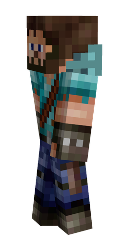 Black skin: body, left side render
