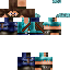 Black skin: raw texture render