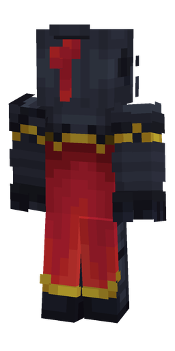 Black skin: body, back render