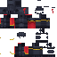 Black skin: raw texture render