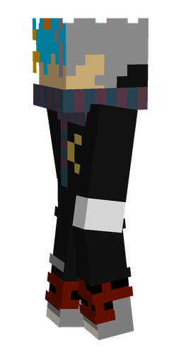 Black skin: body, left side render