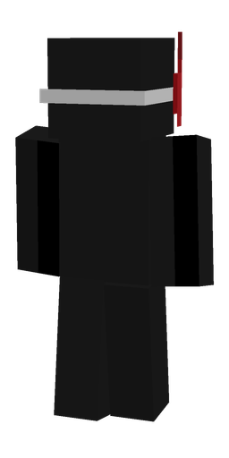 Black skin: body, back render