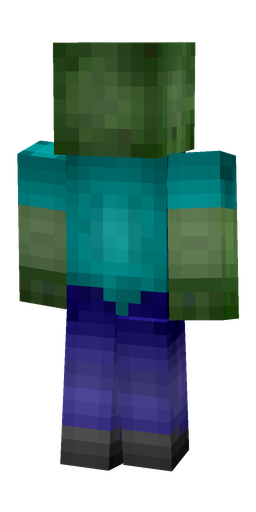 Blue skin: body, back render