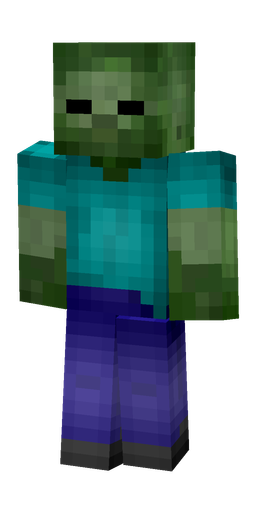 Blue skin: body, front render