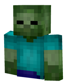 Blue skin: bust render