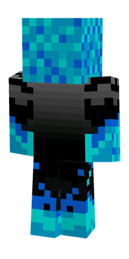 Black skin: body, back render