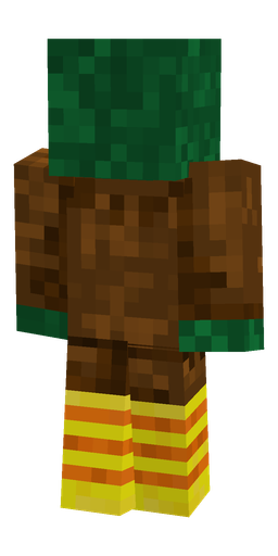 Brown skin: body, back render