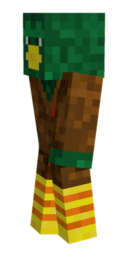 Brown skin: body, left side render